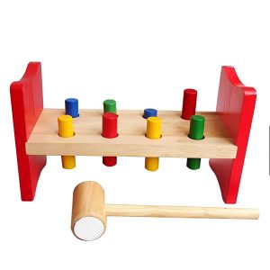 Hammer And Peg Toy Rainbow Toys Educational For 1 Year Old Montessori Wooden Toys 1