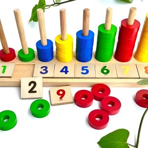 Rainbow Calculation Circle Wood Educational Toys For 2 Year Olds Montessori Wooden Toys 2