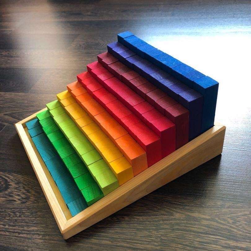 Stepped Counting Blocks For Math Color Educational Toys For 2 Year Olds Montessori Wooden Toys 1
