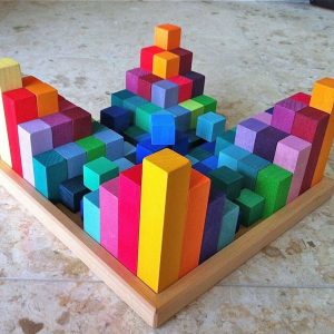 Stepped Counting Blocks For Math Color Educational Toys For 2 Year Olds Montessori Wooden Toys 3