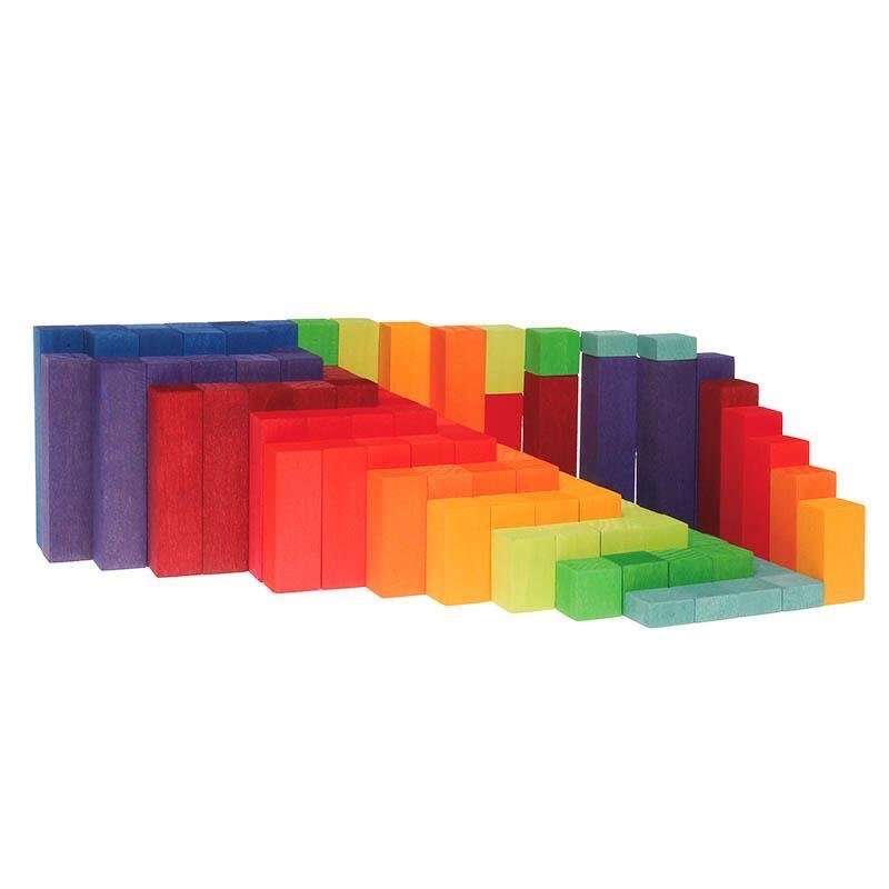 Stepped Counting Blocks For Math Color Educational Toys For 2 Year Olds, Montessori Wooden Toys
