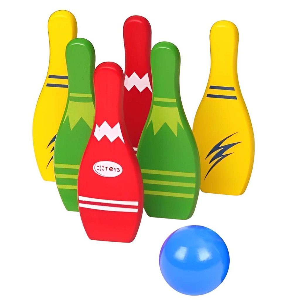 Wooden Bowling Set Educational Toys For 2 Year Olds Montessori Wooden Toys 1