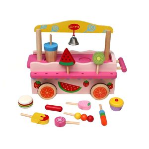 Wooden Ice Cream Cart Toy Educational Toys For 3 Year Olds Montessori Toys For 3 Year Olds 1