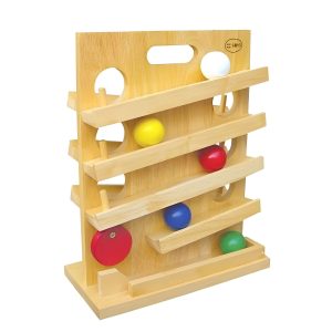 Wooden Montessori Ball Tracker Educational Toys For 1 Year Old, Montessori Wooden Toys