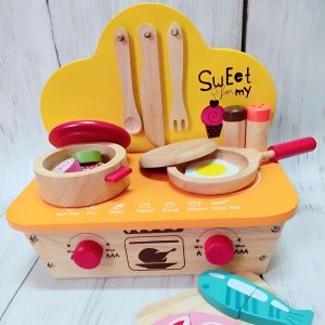 Wooden Play Kitchen Accessories Cooking Set Educational Toys For 3 Year Olds Montessori Wooden Toys 1