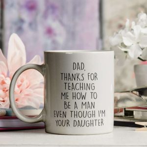 Father And Daughter Quotes Dad Mug, Best Gift For Dad
