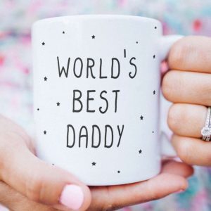 Personalised Worlds Best Daddy Mug, Personalized Gift For Dad