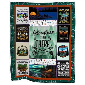 Adventure Is Out There Couples Blanket, Gift For Camping Lovers
