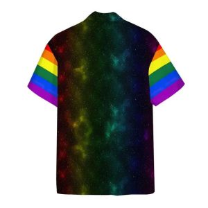 Astronaut Rainbow Flag Galaxy LGBT Hawaiian Shirt LGBT Gifts 1 1