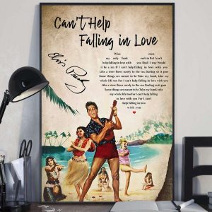 Can’t Help Falling In Love Couples Canvas, Best Couple Gift