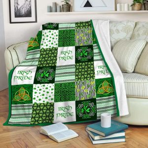 Celtic Symbol For The Trinity Shamrock Blanket, St Patrick’s Day Blanket