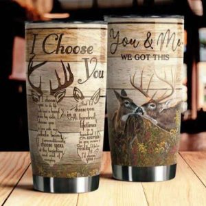 Deer Couple You Me We Got This Couple Tumbler, Best Couple Gift