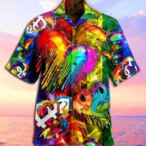 Dragon Rainbow Color LGBT Hawaiian Shirt – LGBT Gifts