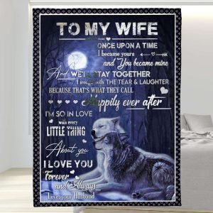Every Little Thing In Love With You To My Wife Blanket, Personalized Gift For Wife