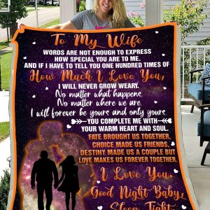 Forever Be Yours And Only Yours To My Wife Blanket, Best Gift For Wife