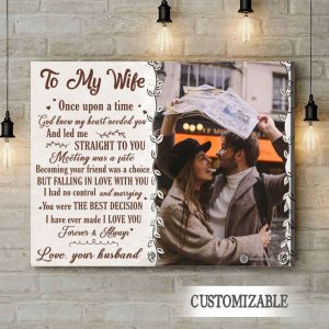God Know My Heart Need You To My Wife Canvas, Personalized Gift For Wife