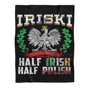 Half Irish Half Polish Iriski Blanket St Pactricks Day Blanket 2