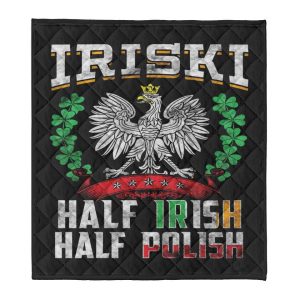 Half Irish Half Polish Iriski Blanket St Pactricks Day Blanket 3