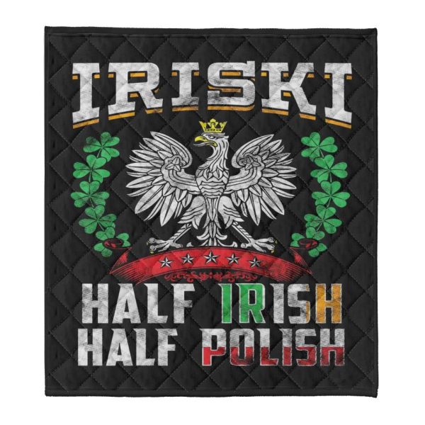 Half Irish Half Polish Iriski Blanket, St Pactrick’s Day Blanket