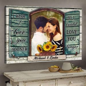 I Could Love You Longer Couples Canvas, Custom Couple Gifts
