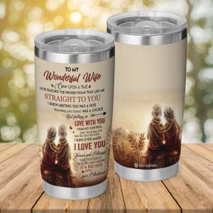 I Knew Meeting You Was A Fate To My Wife Tumbler, Personalized Gift For Wife