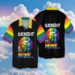 I Licked It So It Is Mine Rainbow Lips LGBT Hawaiian Shirt – LGBT Gifts