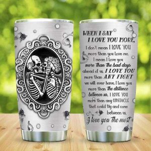I Love You More Than Any Obstacle Couple Tumbler, Best Couple Gift