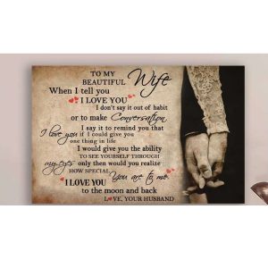 Remind You To My Wife Canvas, Personalized Gift For Wife