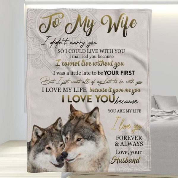 I Was A Little Late To Be Your First Wolf Couple To My Wife, Personalized Gift For Wife