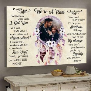 I Will Keep You Motivated Couples Canvas, Custom Couple Gifts