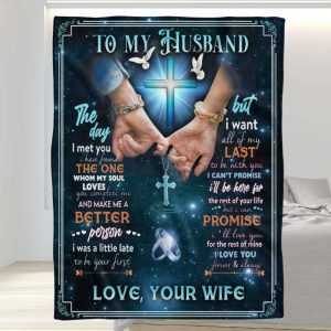 I Will Love You For The Rest Of Mine To My Husband Blanket, Personalized Gift For Husband