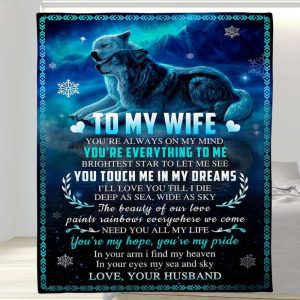 In Your Arm I Find My Heaven To My Wife Blanket, Personalized Gift For Wife