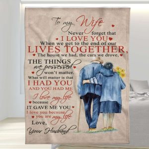 It Gave Me You To My Wife Blanket Personalized Gift For Wife 1