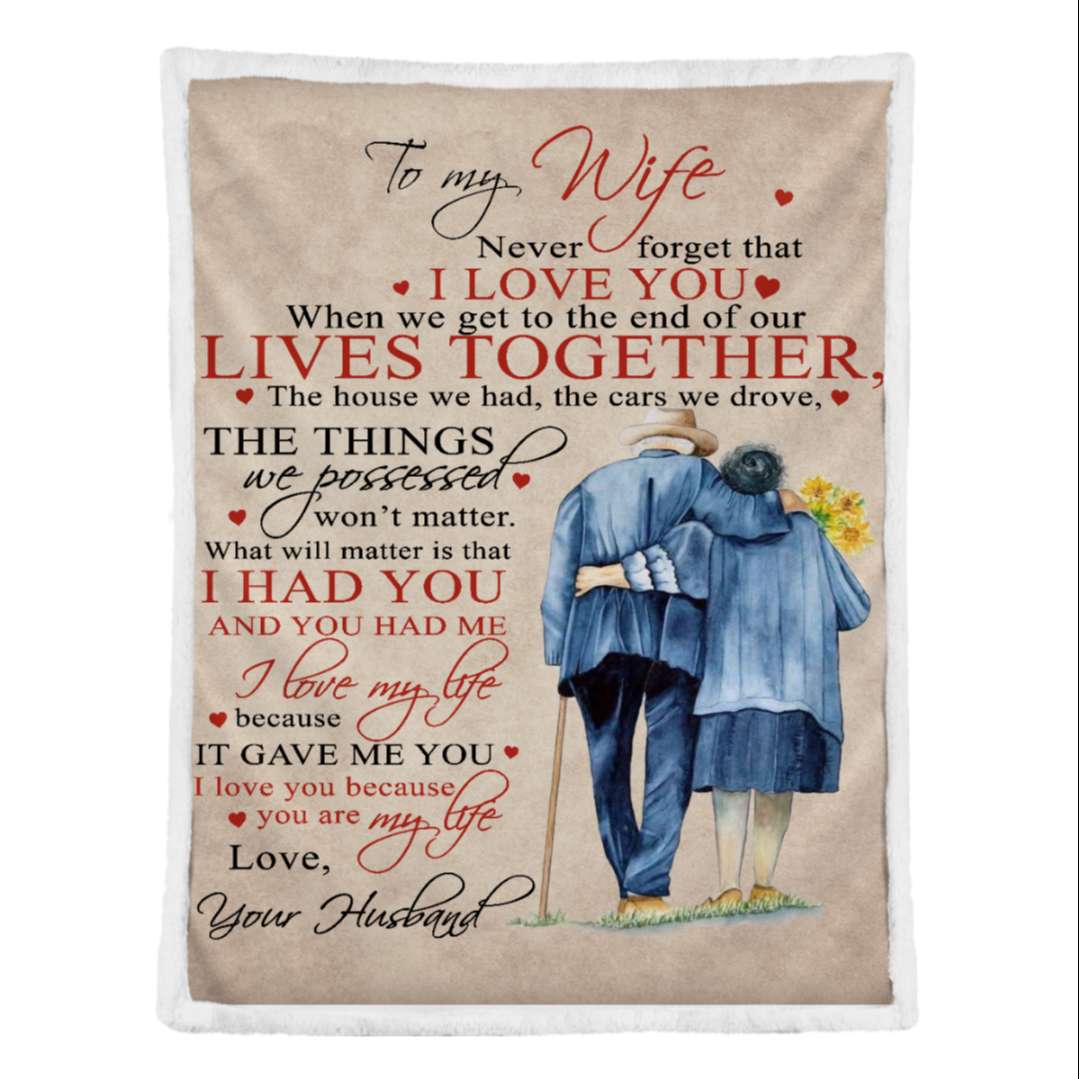 It Gave Me You To My Wife Blanket, Personalized Gift For Wife