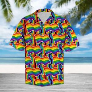 LGBT Flag Pride Pattern LGBT Hawaiian Shirt – LGBT Gifts