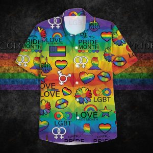Love Pride Month Rainbow Pattern LGBT Hawaiian Shirt – LGBT Gifts