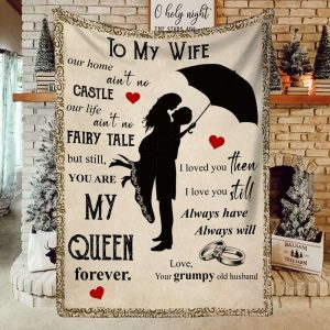 Love You Then And Still To My Wife Blanket, Personalized Gift For Wife