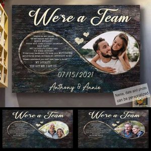 My Loyalty You Got Me Couples Canvas, Custom Couple Gifts