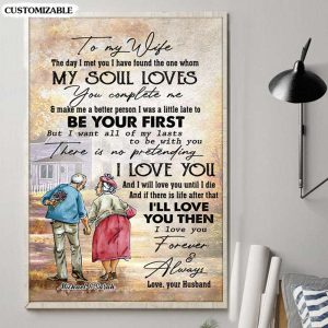 My Soul Loves You To My Wife Canvas, Personalized Gift For Wife