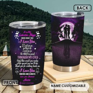 Never Foget That I Love You Couples Tumbler Custom Couple Gifts 2