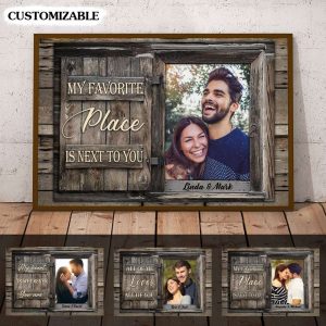 Next To You Couples Canvas, Custom Couple Gifts