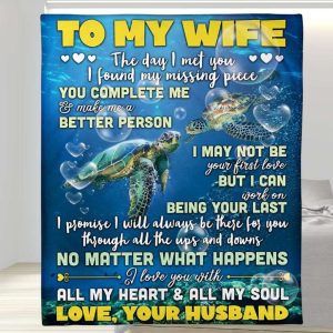 No Matter What Happens Love You To My Wife Blanket, Personalized Gift For Wife