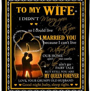 Our Home Aint No Fairy Tale To My Wife Blanket Best Gift For Wife 1