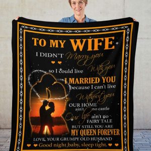 Our Home Aint No Fairy Tale To My Wife Blanket Best Gift For Wife 2