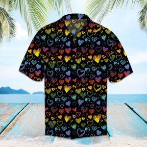 Rainbow Hearts Love LGBT Hawaiian Shirt – LGBT Gifts