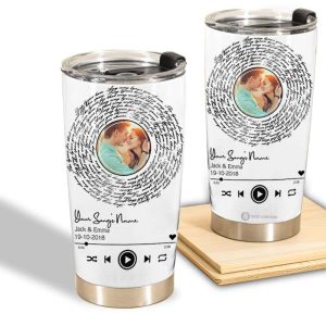 Special Moments Song Lyrics Couples Tumbler, Custom Couple Gifts