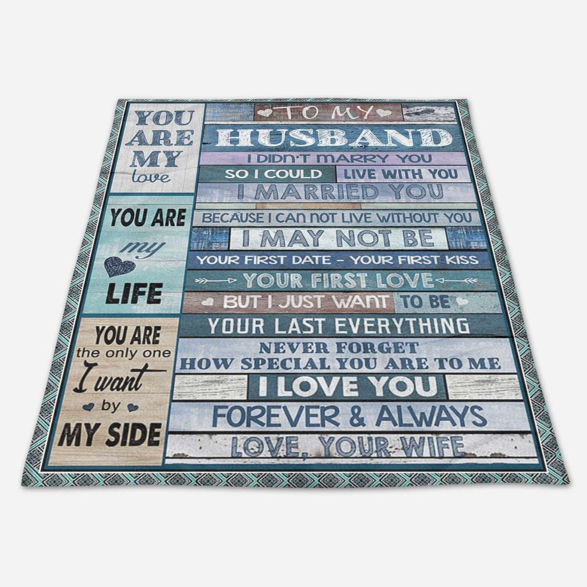 Family Husband To Wife The Answer Is Never Holidays Wife Gift To My Wife  Poster in 2024 | Romantic quotes for her, Family poster, Love my wife quotes