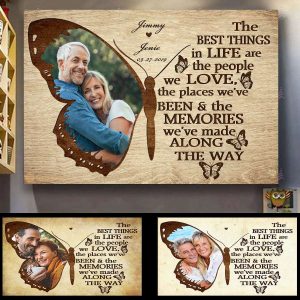 The Best Things In Life Are The People We Love Couples Canvas, Custom Couple Gifts