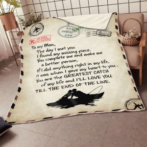 The Day I Met You Air Mail To My Husband Blanket, Best Husband Gift