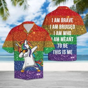 Unicorn I Am Meant To Be This Is Me LGBT Hawaiian Shirt – LGBT Gifts